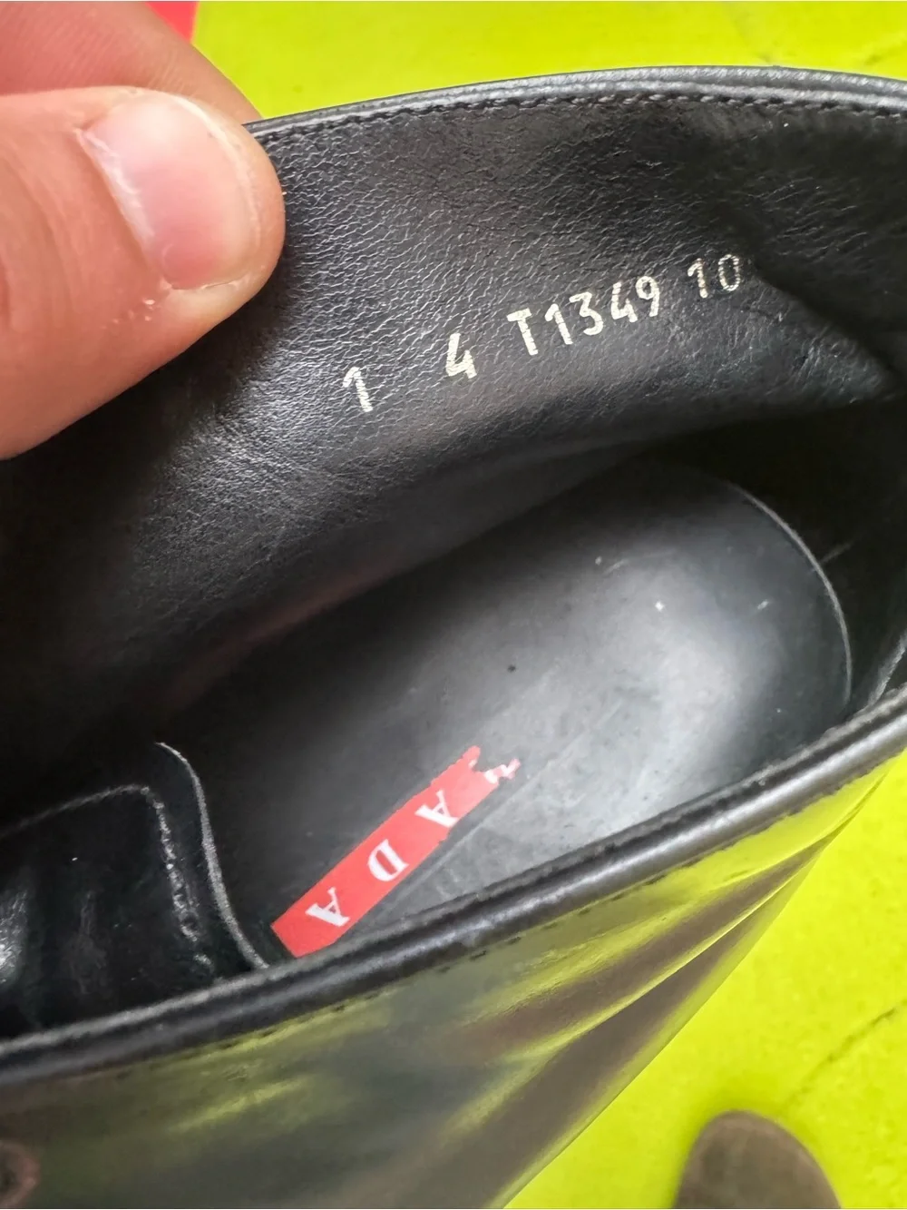 Prada Sport Black Leather Chukka Boots US 10 EU 44 Made In Italy